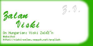 zalan viski business card